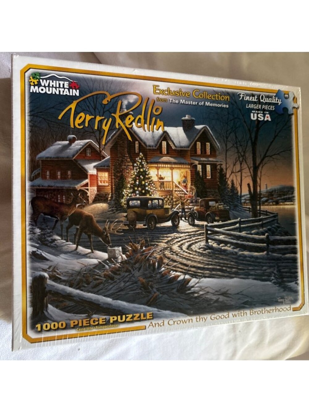 White Mountain Puzzle 1000 Piece MORNING FROST Terry Redlin Exclusive Collection